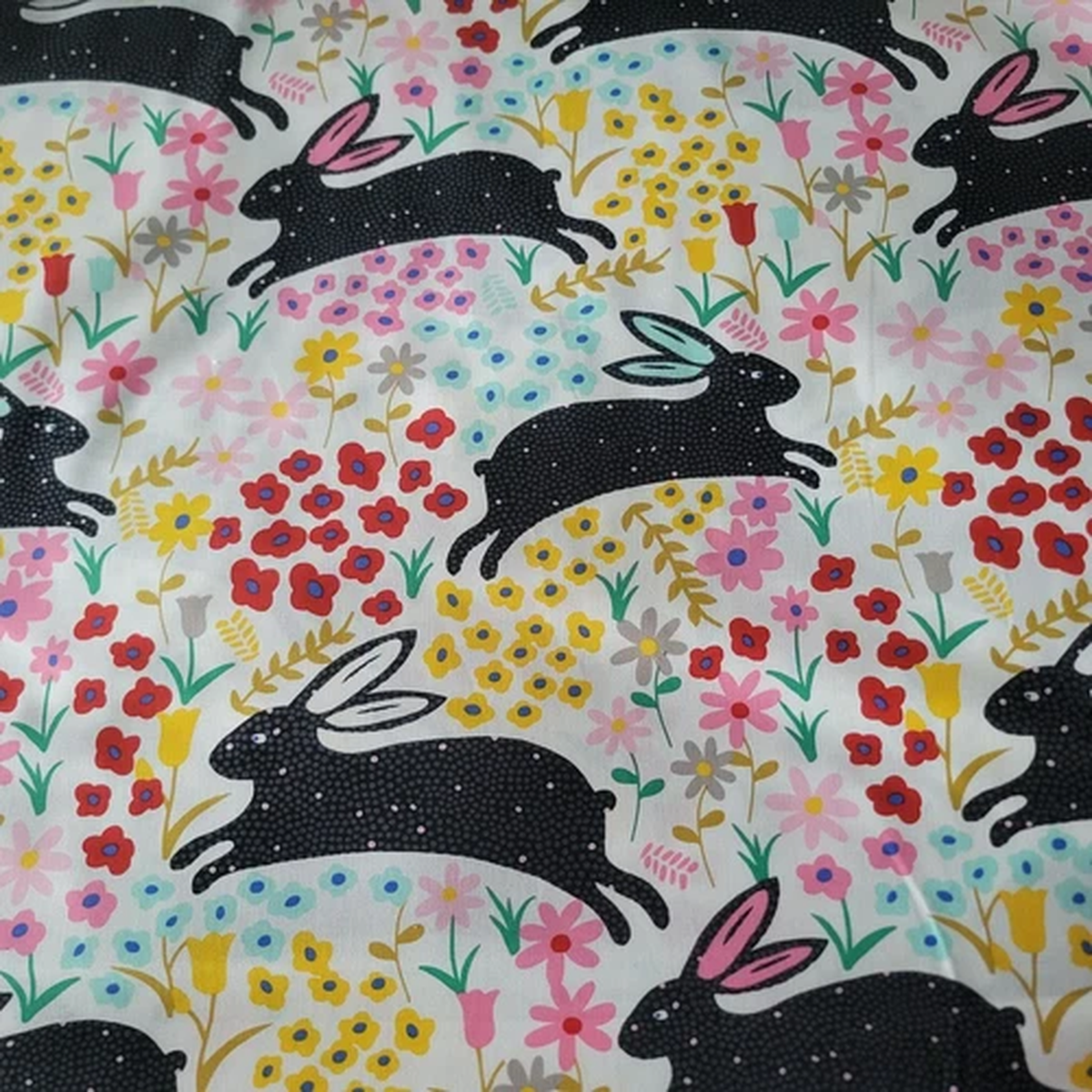 "Bunny Run" Alexander Henry Floral Cotton - Great for Quilts, Shirts, etc