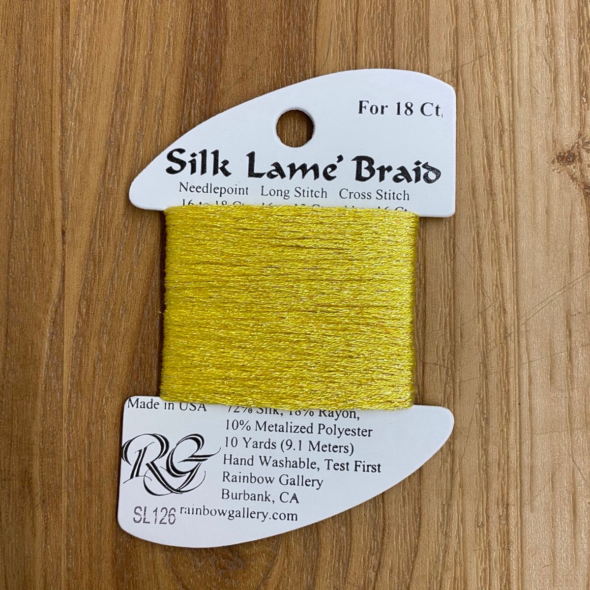 Silk Lam Braid SL126 Canary Yellow