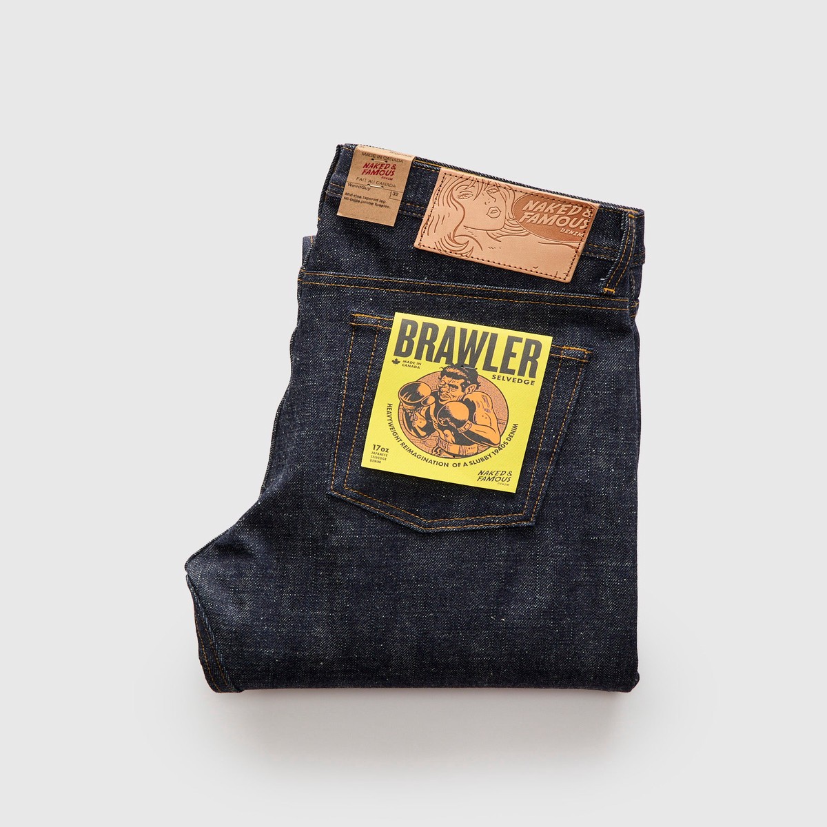 "Brawler" 17oz Selvedge Denim - Weird Guy Fit