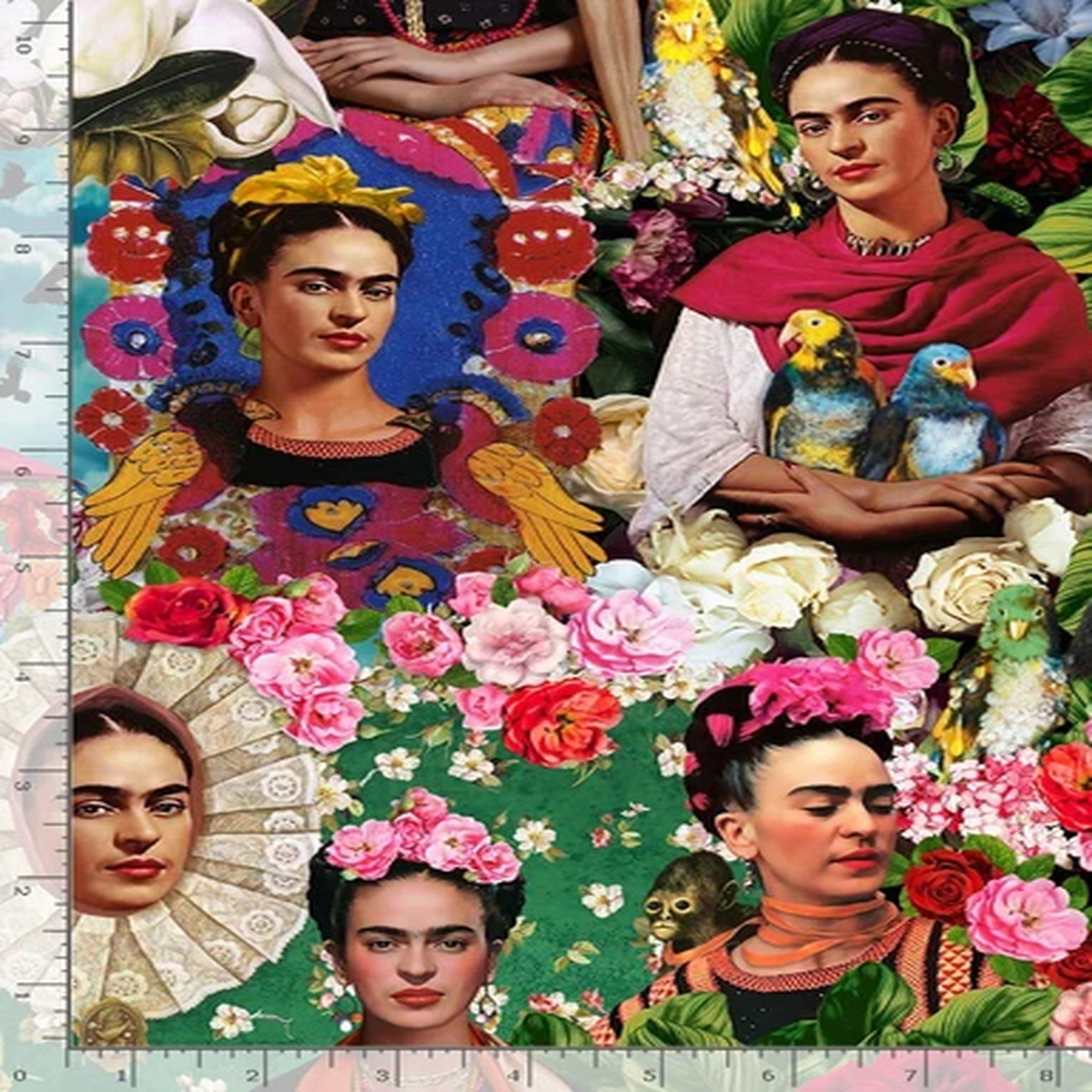 Famous Mexican Women ART CD1580 Timeless Treasures Cotton Fabric