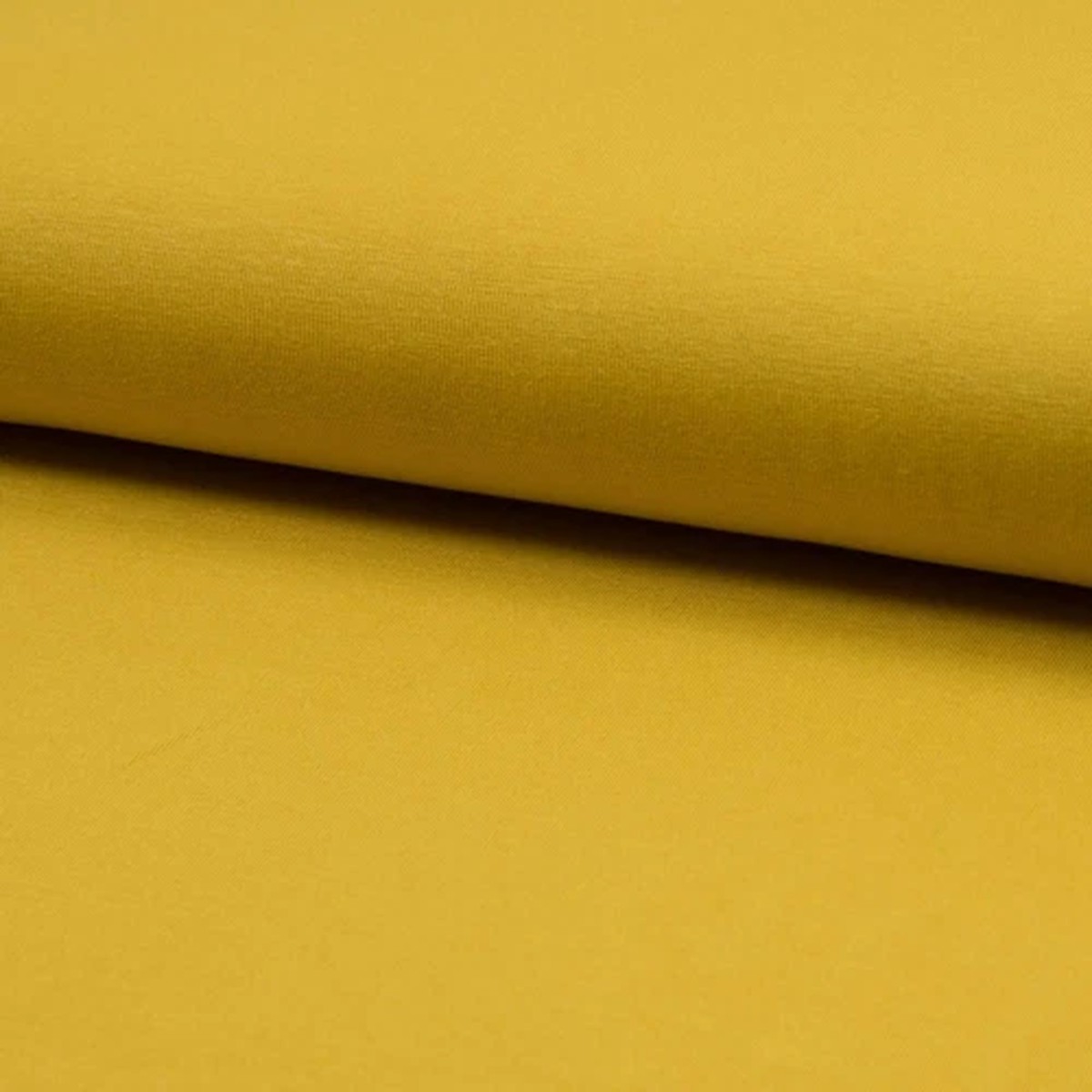 Plain Bamboo Jersey Fabric Material - MUSTARD