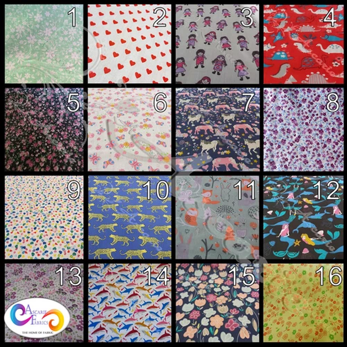 Polycotton Quality Summer Fabric Dress Tops Craft Bunting Boys Girls 45