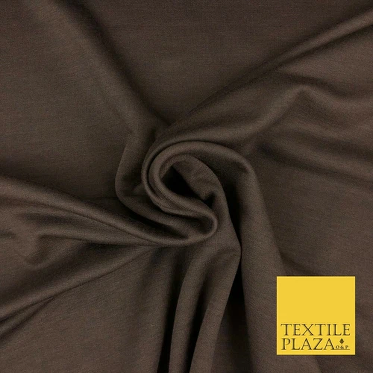 Premium BROWN Plain French 100% Cotton Terry Jersey 70