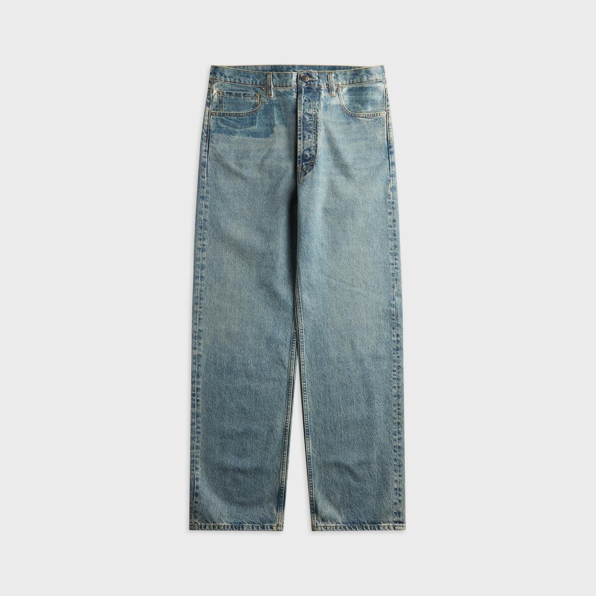Maison Margiela Taped Waist Straight Leg Jean - Iced Blue