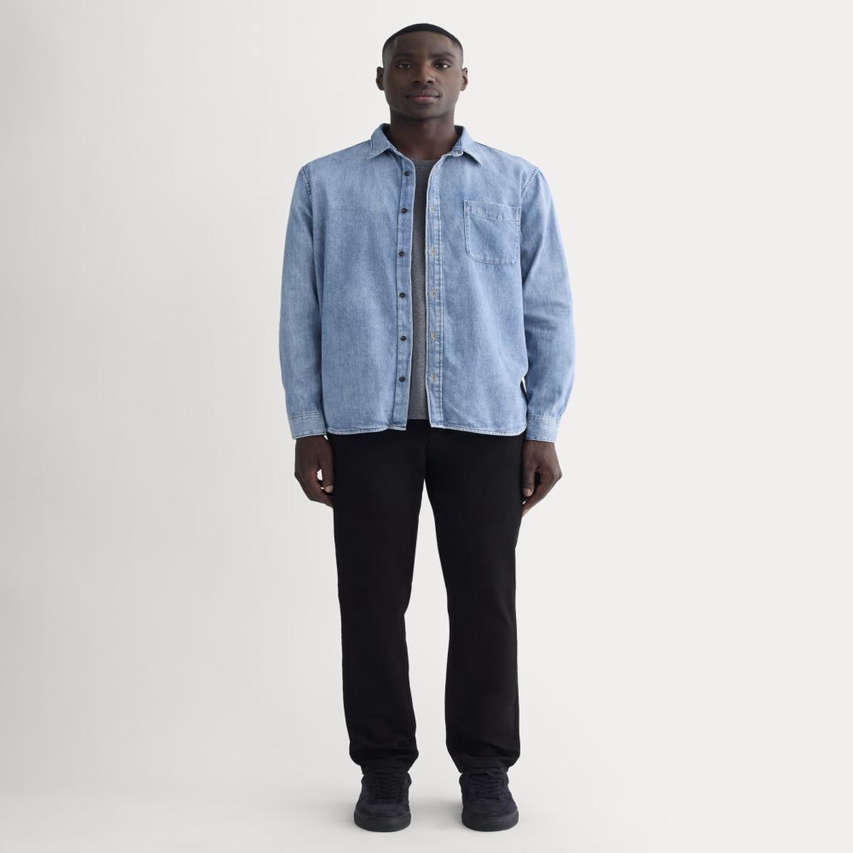 The Relaxed 4-Way Stretch Organic Jean | Uniform | Black