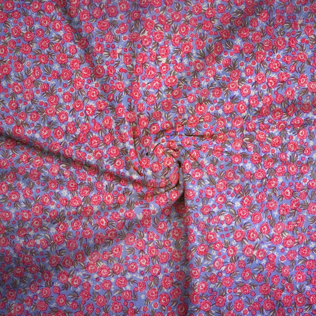 Multicolour Floral Pure Cotton Printed Unstitched Fabric