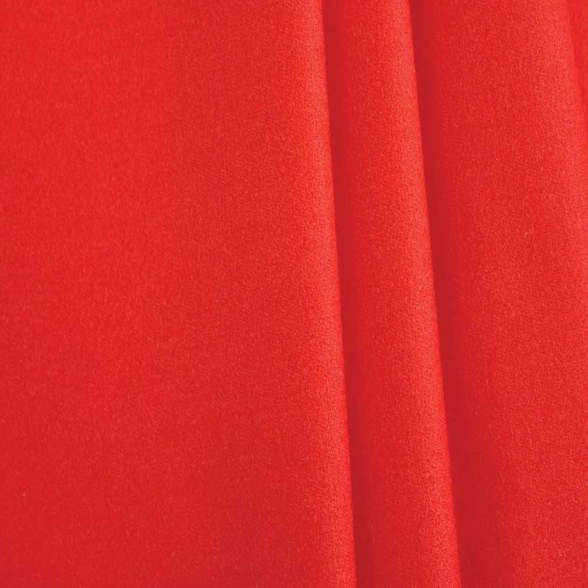 Vibrant Poppy Orange Stretch Wool Flannel (Made in Italy)