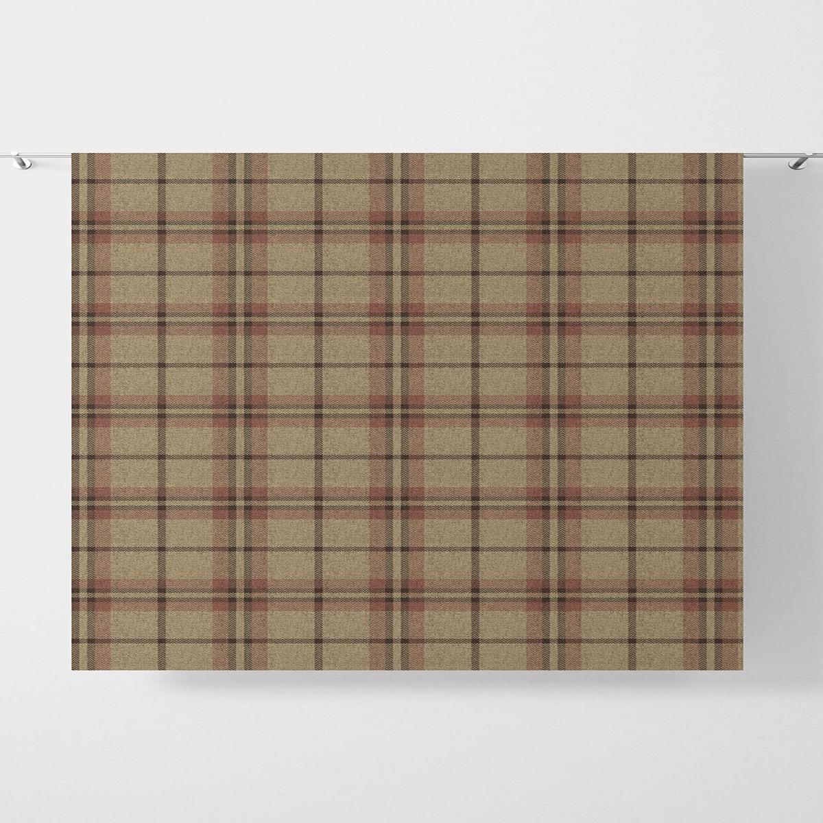 'Posh Fonio' Fabric by the Yard (Beige/ Red)
