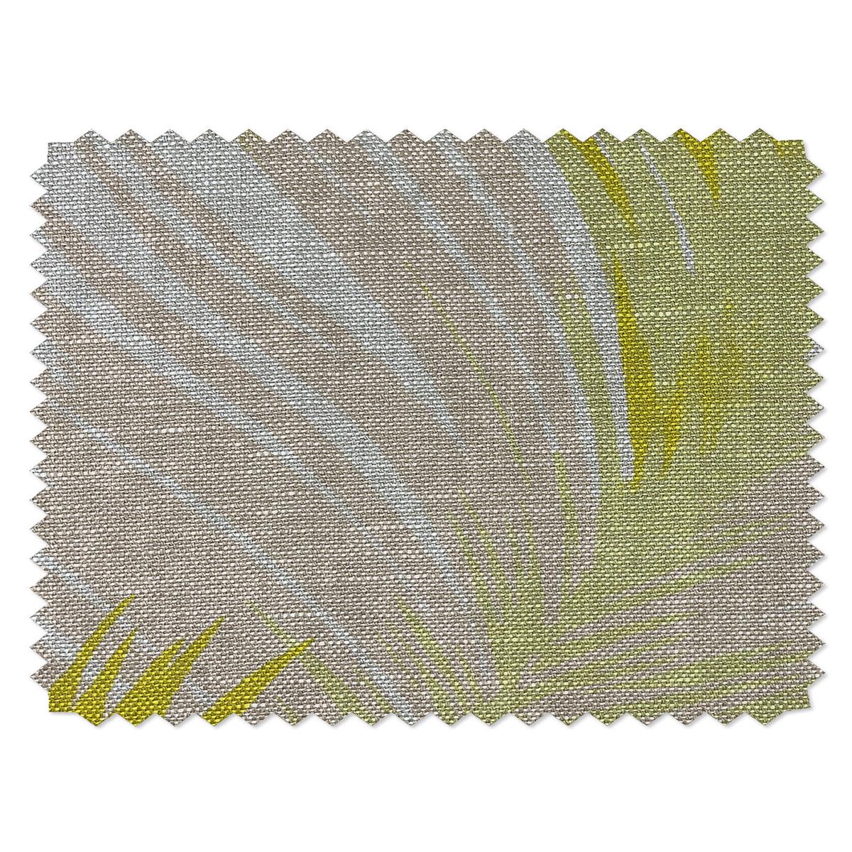 'Belafonte Palm' Flax Linen Fabric by Nathan Turner - Yellow