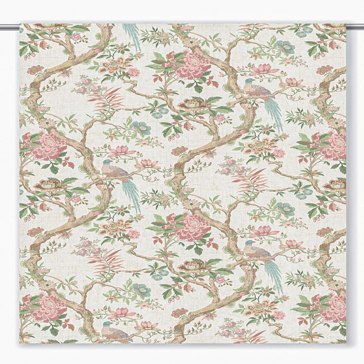 'Sweet Spell' Fabric by the Yard (Warm White/ Blush Pink/ Green)
