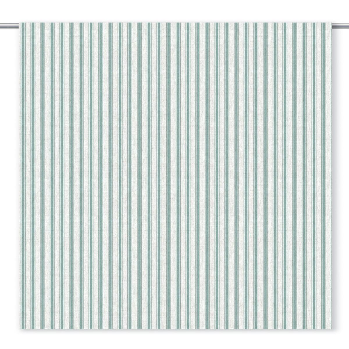 'Valley Times' Fabric by the Yard (Turquoise Blue/ White)